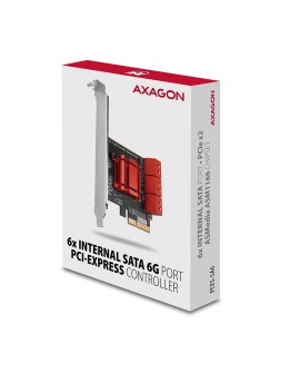 AXAGON PCES-SA6 Kontroler PCIe 6x wewn.