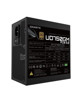 Zasilacz Gigabyte UD750GM PG5 750W 120mm 80+Gold