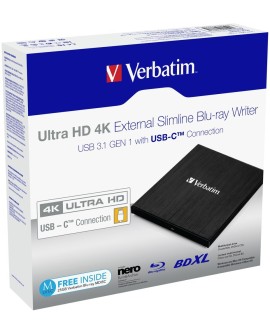 VERBATIM NAPĘD ZEWNĘTRZNY BLU-RAY X6 ULTRA HD 4K USB-C 3.1 43888