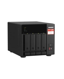 Qnap TS-473A-8G, Tower, 4 x 2.5"/3.5" SATA , AMD Ryzen V1500B 4C/8T, 8GB DDR4 (Max. 64GB), 2 x 2.5GbE, optional 10GbE, Single