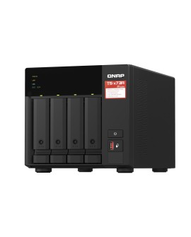 Qnap TS-473A-8G, Tower, 4 x 2.5"/3.5" SATA , AMD Ryzen V1500B 4C/8T, 8GB DDR4 (Max. 64GB), 2 x 2.5GbE, optional 10GbE, Single