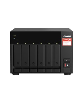 Qnap TS-673A-8G, Tower, 6 x 2.5"/3.5" SATA, AMD Ryzen V1500B 4C/8T, 8GB DDR4 (Max. 64GB), 2 x 2.5GbE, optional 10GbE, Single