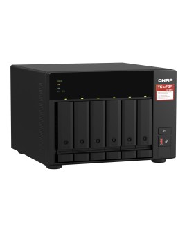 Qnap TS-673A-8G, Tower, 6 x 2.5"/3.5" SATA, AMD Ryzen V1500B 4C/8T, 8GB DDR4 (Max. 64GB), 2 x 2.5GbE, optional 10GbE, Single