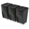 KEDEN KOSZ NA ŚMIECI SORTIBOX 35L SET 3 - CZARNY RECYKLING