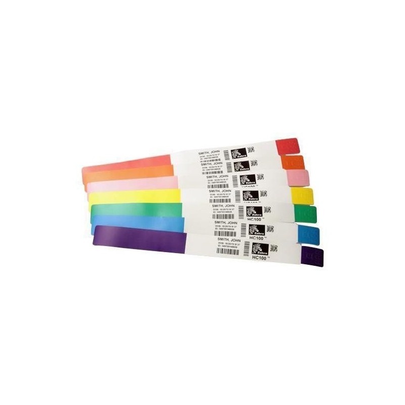 Zebra Z-Band Splash Zielony Samoprzylepne etykiety do drukowania