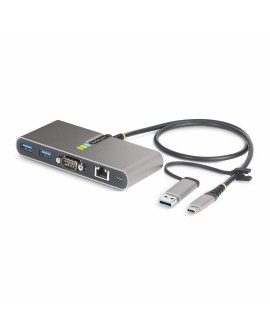 StarTech.com 5G2A1SGBB-USB-C-HUB stacja dokująca Przewodowa USB 3.2 Gen 1 (3.1 Gen 1) Type-C Szary