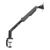Regulowany uchwyt na monitor, czarny, 3-12KG, mocowanie na zacisk, 17"-36", 75x75/100x100