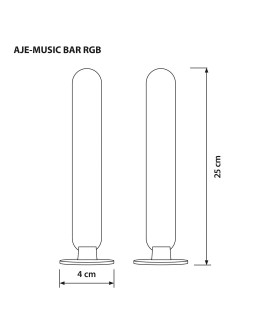 Lampka muzyczna LED Activejet AJE-MUSIC BAR RGB