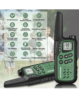 Krótkofalówka Baofeng BF-T25E zielona