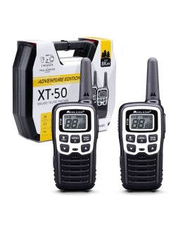 Midland XT50 Adventure krótkofalówka 24 kan. 446.00625 - 446.09375 MHz Czarny, Szary