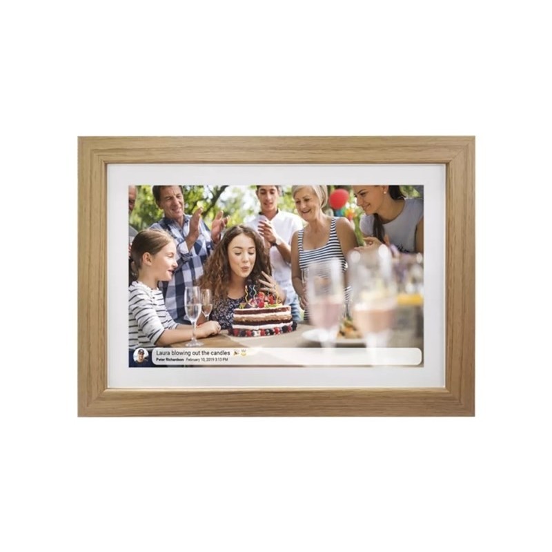 Ramka na zdjęcia Denver z FRAMEO 10.1" 16GB light wood