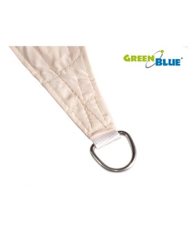 Żagiel ogrodowy zacieniacz UV poliester 4m trójkąt GreenBlue GB501 kremowy