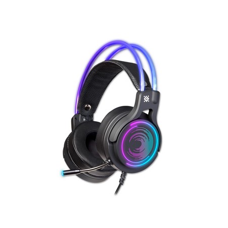 Defender Cosmo Pro RGB Gaming Headset, słuchawki z mikrofonem, przewodowa, czarna, 7.1 (virtual), 50 mm przetworniki typ USB