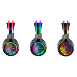 Defender Cosmo Pro RGB Gaming Headset, słuchawki z mikrofonem, przewodowa, czarna, 7.1 (virtual), 50 mm przetworniki typ USB