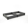 KETER WARZYWNIAK VISTA 121,5 x 121,5 x 27 (x2) GRAFIT 2PACK