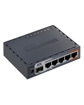 Router Mikrotik hEX S (RB760iGS) Total Ethernet  Ports:6 Architecture:MMIPS CPU core:2