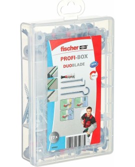 Fischer 548859 kotwa śrubowa/kołek rozporowy 77 szt. Zestaw śrub i kołków rozporowych