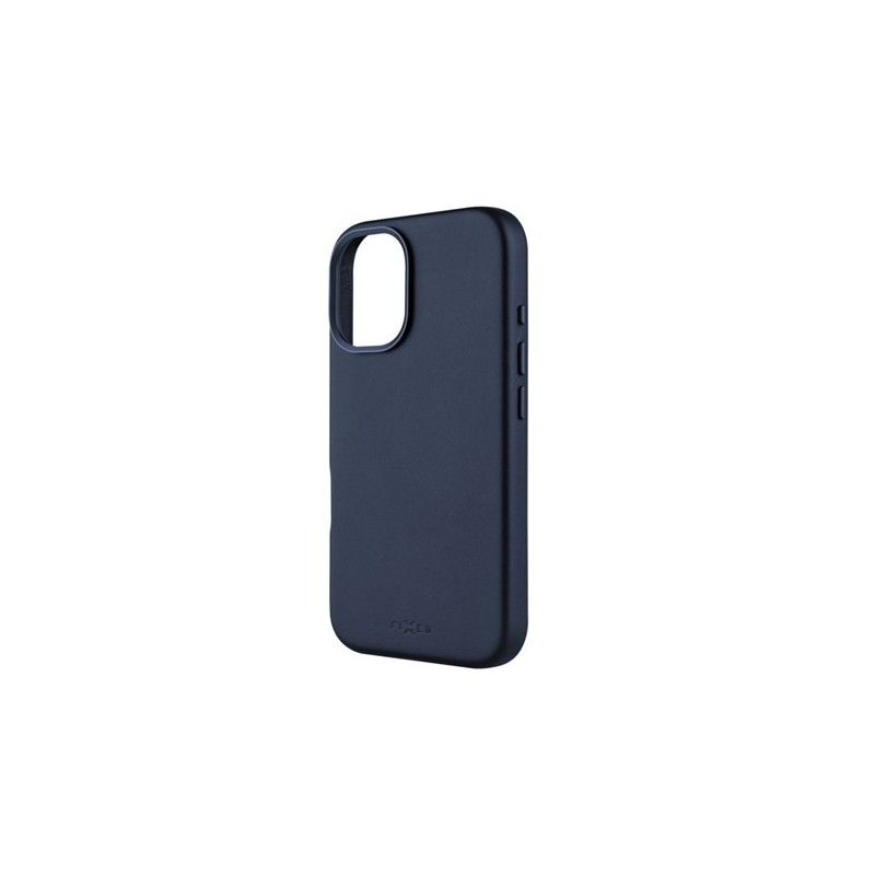Naprawiono MagLeather | Tylna okładka | Jabłko | iPhone'a 16 | Skóra | Niebieski