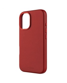 Naprawiono MagLeather | Tylna okładka | Jabłko | iPhone'a 16 | Skóra | Czerwony