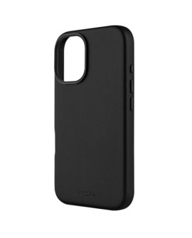 Naprawiono MagLeather | Tylna okładka | Jabłko | iPhone'a 16 | Skóra | Czarny