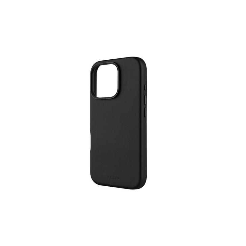 Naprawiono MagLeather | Tylna okładka | Jabłko | iPhone'a 16 Pro | Skóra | Czarny