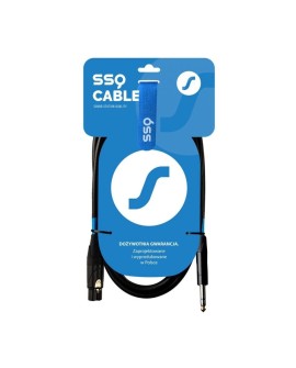 SSQ XLRJS1 - XLR żeński / Jack stereo 6,3mm