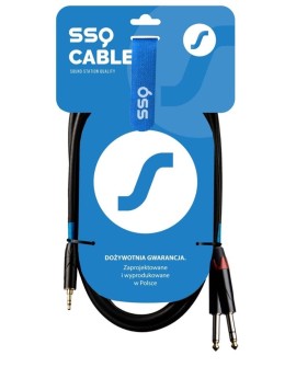 SSQ MIJM3 - jack stereo 3,5mm - 2x jack mono 6,3mm