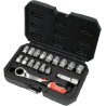 YT.ZESTAW KLUCZY 17el 3/8"/1/2" SPLINE PRZELOTOWE