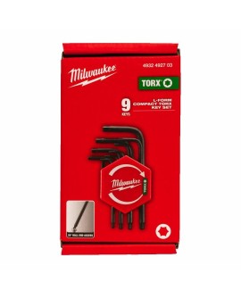 MILWAUKEE KLUCZ TORX ZESTAW KOMPAKTOWY 9szt.