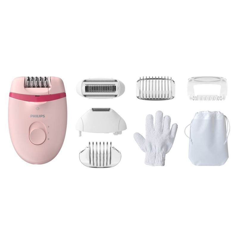 Depilator Philips Satinelle Essential BRE285/00 (kolor różowy)
