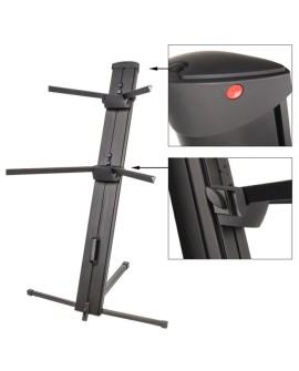 V-TONE DELUXE K2 statyw klawiszowy podwójny regulo