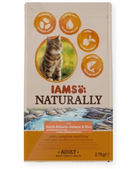 IAMS Naturally Adult Łosoś sucha karma 2,7kg dla kota