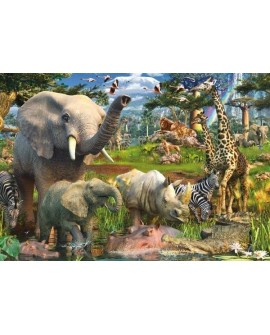 Puzzle Ravensburger PRZY WODOPOJU (18000szt.)
