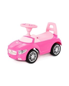 Polesie 84477 Samochód-jeździk "SuperCar" Nr1 z sygnałem dźwiękowym (różowy) jeździdełko auto pojazd