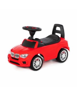 Polesie 84583 Samochód-jeździk SuperCar Nr5 z sygnałem dźwiękowym czerwony jeździdełko auto pojazd
