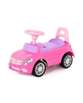 Polesie 84491 Samochód-jeździk SuperCar Nr3 z sygnałem dźwiękowym różowy jeździdełko auto pojazd