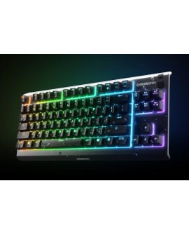 Klawiatura gamingowa SteelSeries Apex 3 Tenkeyless Klawiatura do gier Światło LED RGB Amerykańskie przewodowe przełączniki