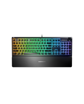 SteelSeries Apex 3 Gaming Keyboard, US Layout, Wired, Black SteelSeries Apex 3 Gaming keyboard IP32 water resistant for
