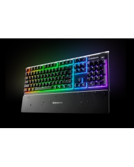 SteelSeries Apex 3 Gaming Keyboard, US Layout, Wired, Black SteelSeries Apex 3 Gaming keyboard IP32 water resistant for