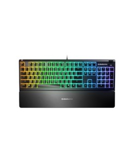 SteelSeries Apex 3 Gaming Keyboard, US Layout, Wired, Black SteelSeries Apex 3 Gaming keyboard IP32 water resistant for
