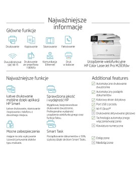 Urządzenie wielofunkcyjne HP Color LaserJet Pro MFP M283fdw