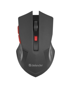 DEFENDER MYSZ BEZPRZEWODOWA ACCURA MM-275 RF CZARNO-CZERWONA OPTICAL 1600DPI 6P 52276