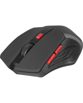 DEFENDER MYSZ BEZPRZEWODOWA ACCURA MM-275 RF CZARNO-CZERWONA OPTICAL 1600DPI 6P 52276