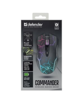 DEFENDER MYSZ GM-511 COMMANDER OPTIC BT 1600DPI 7P 52557