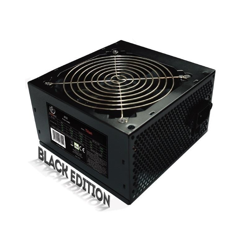 Zasilacz komputerowy ATX REBELTEC TITAN 450 VER.2.31 WENTYLATOR 12CM MOC MAX 450W TERMICZNA KONTROLA SZYBKOŚCI 2XMOLEX 3XSATA