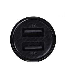 BASEUS ŁADOWARKA SAMOCHODOWA 2X USB 4.8A (CZARNA)