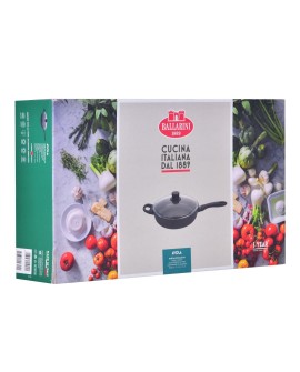 Patelnia BALLARINI Avola sauté z 2 uchwytami i pokrywką tytanowa 28 cm 75002-914-0