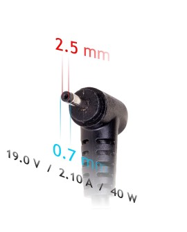 Zasilacz sieciowy Akyga AK-ND-23 do notebooka Asus (19 V 2,1 A 40W 2.5 mm x 0.7 mm)