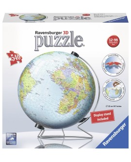 Puzzle 3D Kula: Dziecinny globus 540 elementów