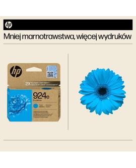 HP Oryginalny błękitny tusz 924e EvoMore